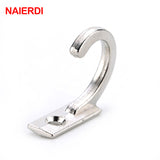 NAIERDI 10PCS Antique Hooks Small Wall Hanger Buckle Horn Lock Clasp Hook Hasp Latch For Wooden Jewelry Box Furniture Hardware