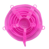 6 pack Smile Silicone Fresh-keeping Lids Plastic Wrap Bowl Cover Fresh Cover Stretch Cover Elastic Seal Cover