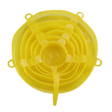 6 pack Smile Silicone Fresh-keeping Lids Plastic Wrap Bowl Cover Fresh Cover Stretch Cover Elastic Seal Cover